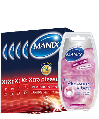 Manix Xtra Pleasure + 1 Anneau Pleasure Vibe Offert